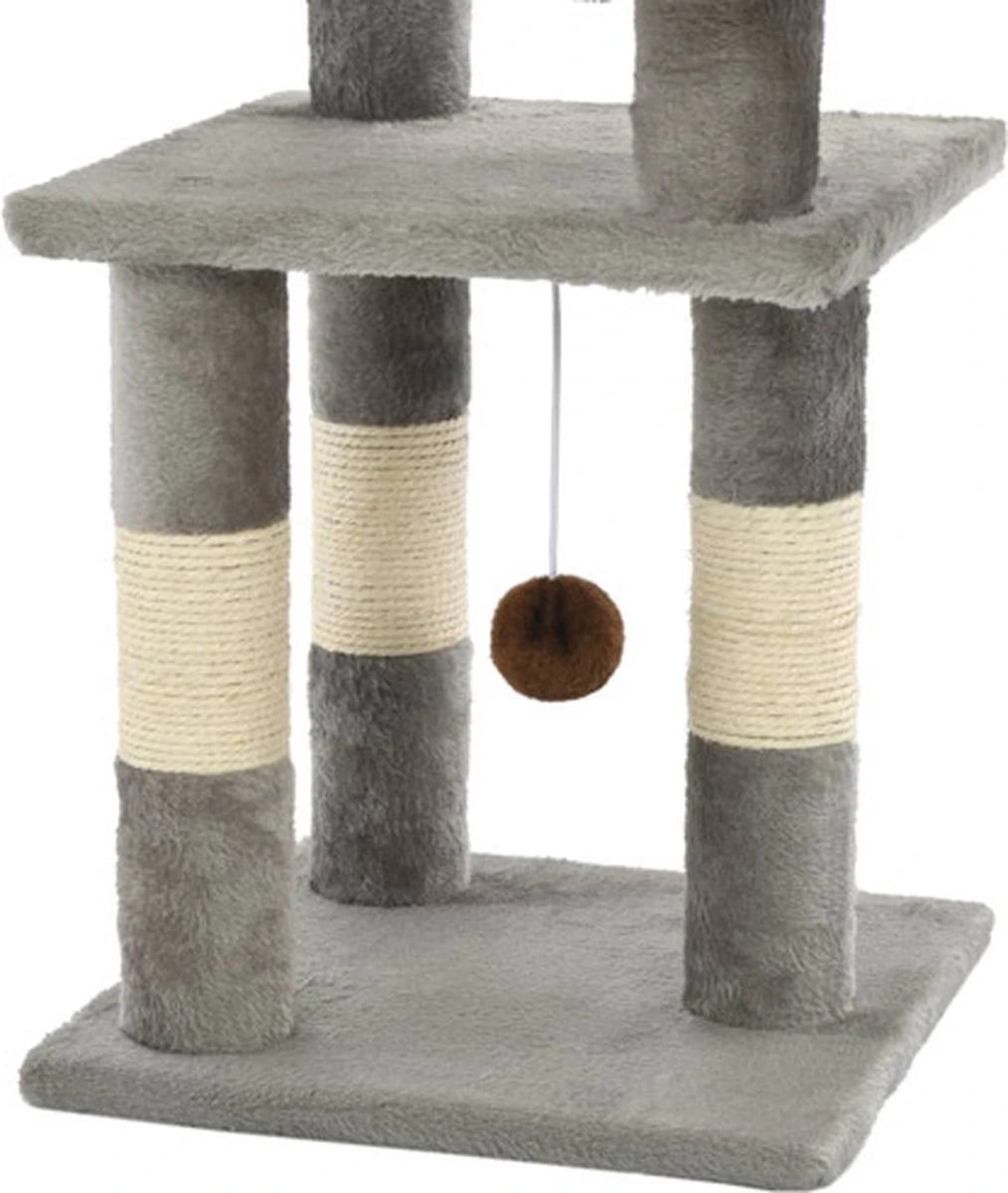VidaXL Kattenkrabpaal Met Sisal Krabpalen 65 Cm Grijs 2 VidaXL Kattenkrabpaal Met Sisal Krabpalen 65 Cm Grijs - Afbeelding 2