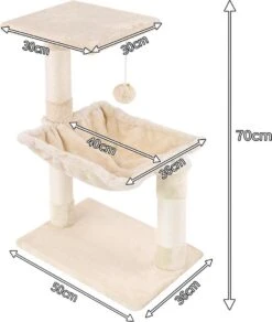 Merkloos MC Star Katten Krabpaal 70cm Krassen Grote Nis En Bal Opgeschort Spelen Schraper Platform Sisal - Beige, 70cm 10 Merkloos MC Star Katten Krabpaal 70cm Krassen Grote Nis En Bal Opgeschort Spelen Schraper Platform Sisal - Beige, 70cm -Kattenbenodigdheden Winkel 1015x1200 2