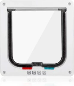 DOWO® - Kattenklep - Kattenluik - Kattenluikje - 4-weg Magneetsluiting Huisdierklep, Eenvoudige Installatie Kattendeur Huisdierendeur Aan De Muur, Houten Deur, Upvc Binnendeur, Baksteenwanden, Houten Deuren (M - Buitenmaat 19 X20 Cm) -Kattenbenodigdheden Winkel 1029x1200 3