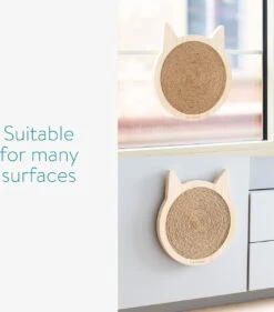 Navaris Houten Krabplank Voor Katten - Krabmat Van Hout En Sisal Voor Aan De Muur - In De Vorm Van Een Kattenkop - Te Bevestigen Met Zuignappen -Kattenbenodigdheden Winkel 1053x1200 4