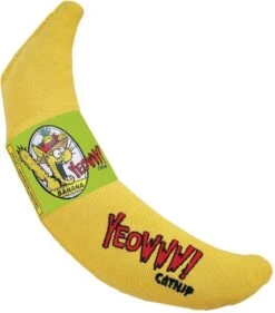 Yeowww! Chicata Banana - Speeltje Voor Katten Met Kattenkruid - De Meest Krachtige Catnip Ter Wereld – Onweerstaanbaar – Katoen – 17.7 Cm - Geel -Kattenbenodigdheden Winkel 1056x1200