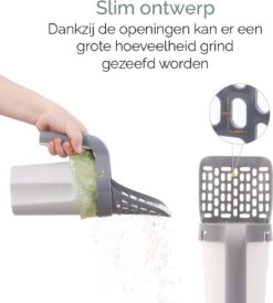 Fliksy Kattenbak Schep - Kattenbak Schepje Met Bakje - Kattenzakje - Katten - Haarverwijderaar - Kattenspeeltje -Kattenbenodigdheden Winkel 1081x1200 2