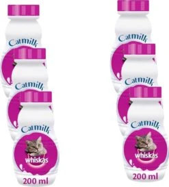 Whiskas Catmilk Melk - Kattensnack - 6 X 200 Ml -Kattenbenodigdheden Winkel 1085x1200