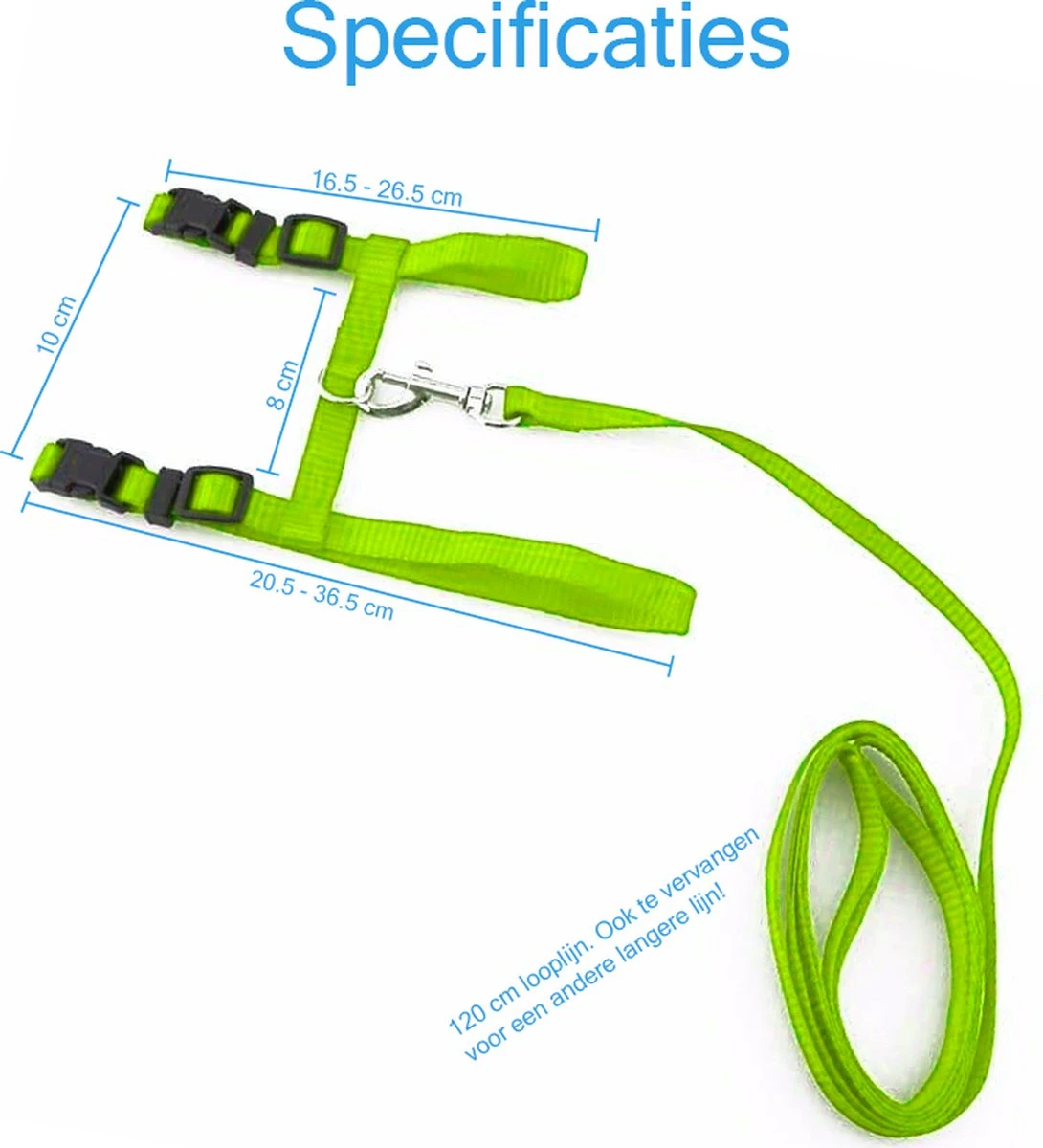Kattentuigje Met Looplijn Kattenharnas Kittentuigje Kattenriem Met Looplijn Kat Kitten Tuigje Verstelbaar - Groen 3 Kattentuigje Met Looplijn Kattenharnas Kittentuigje Kattenriem Met Looplijn Kat Kitten Tuigje Verstelbaar - Groen - Afbeelding 3