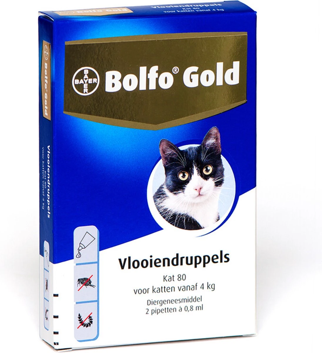 Bayer Bolfo Gold 80 Anti Vlooienmiddel - Kat - > 4 Kg - 4 Pipetten 7 Bayer Bolfo Gold 80 Anti Vlooienmiddel - Kat - > 4 Kg - 4 Pipetten - Afbeelding 7