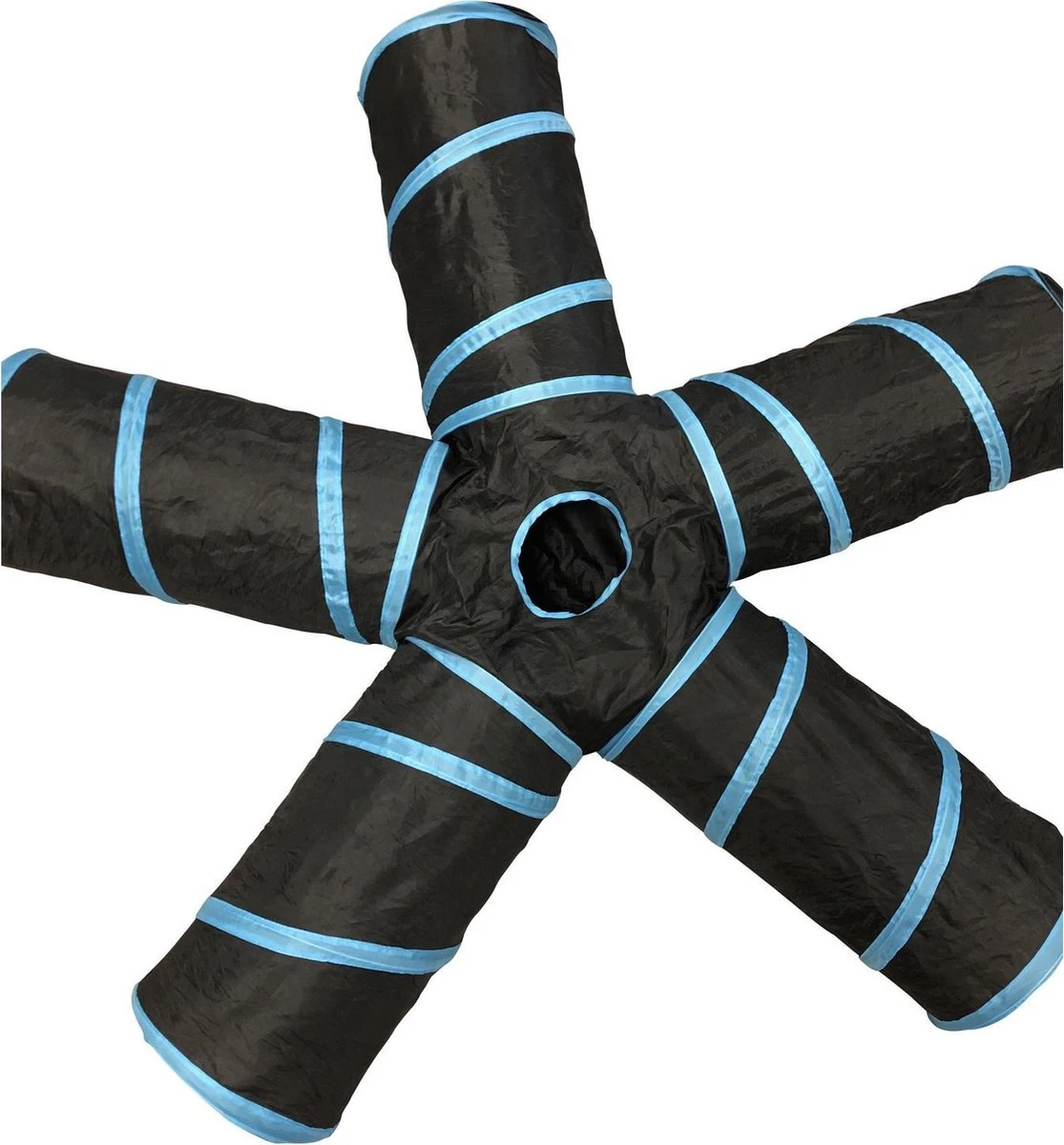 Adori Katten Tunnel 5 Gangen - Kattenspeelgoed - Ø25x50 Cm Zwart 4 Adori Katten Tunnel 5 Gangen - Kattenspeelgoed - Ø25x50 Cm Zwart - Afbeelding 4