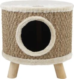 Adori Kyra Krab En Ligmeubel - Krabpaal - 36x36x36 Cm Naturel Beige