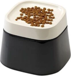 Savic Ergo Cube Voerbak Creme / Zwart 22x22x16 Cm -Kattenbenodigdheden Winkel 1118x1200 3