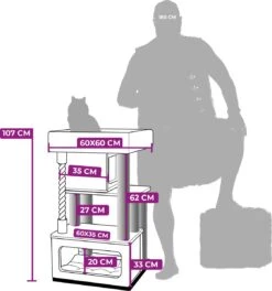 Petrebels Lodge 107 Krabpaal - Cappuccino - Design - Zeer Stabiel -Kattenbenodigdheden Winkel 1121x1200 4