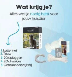 Kattennet Voor Balkon 4x10 Meter - Katten Gaas - Kattennet Balkon - Katten Net - Transparant -Kattenbenodigdheden Winkel 1123x1200 3