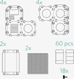 Navaris Modulaire Golfkartonnen Huisdieren Speelblokken - Golfkarton Speelhuis Met 4 Blokken En 2 Bruggen - Voor Kleine Katten, Kittens En Konijnen -Kattenbenodigdheden Winkel 1123x1200 5