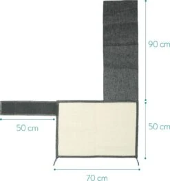 Navaris Katten Krabmat - Bescherming Van Meubels - Voor Banken En Stoelen - Krabbescherming - Voor De Linkerkant - Donkergrijs -Kattenbenodigdheden Winkel 1127x1200 5