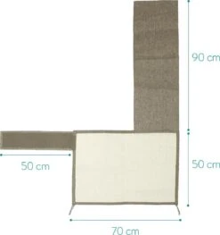 Navaris Katten Krabmat - Bescherming Van Meubels - Voor Banken En Stoelen - Krabbescherming - Voor De Linkerkant - Lichtbruin -Kattenbenodigdheden Winkel 1127x1200 6