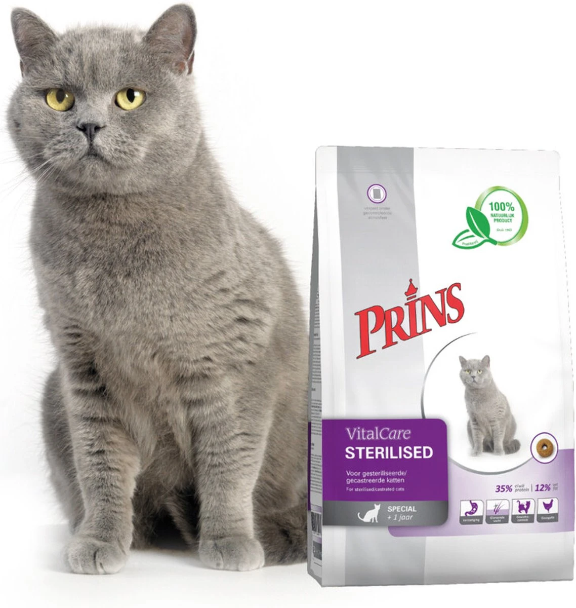 Prins VitalCare Sterilised 4 Kg - Kat 5 Prins VitalCare Sterilised 4 Kg - Kat - Afbeelding 5