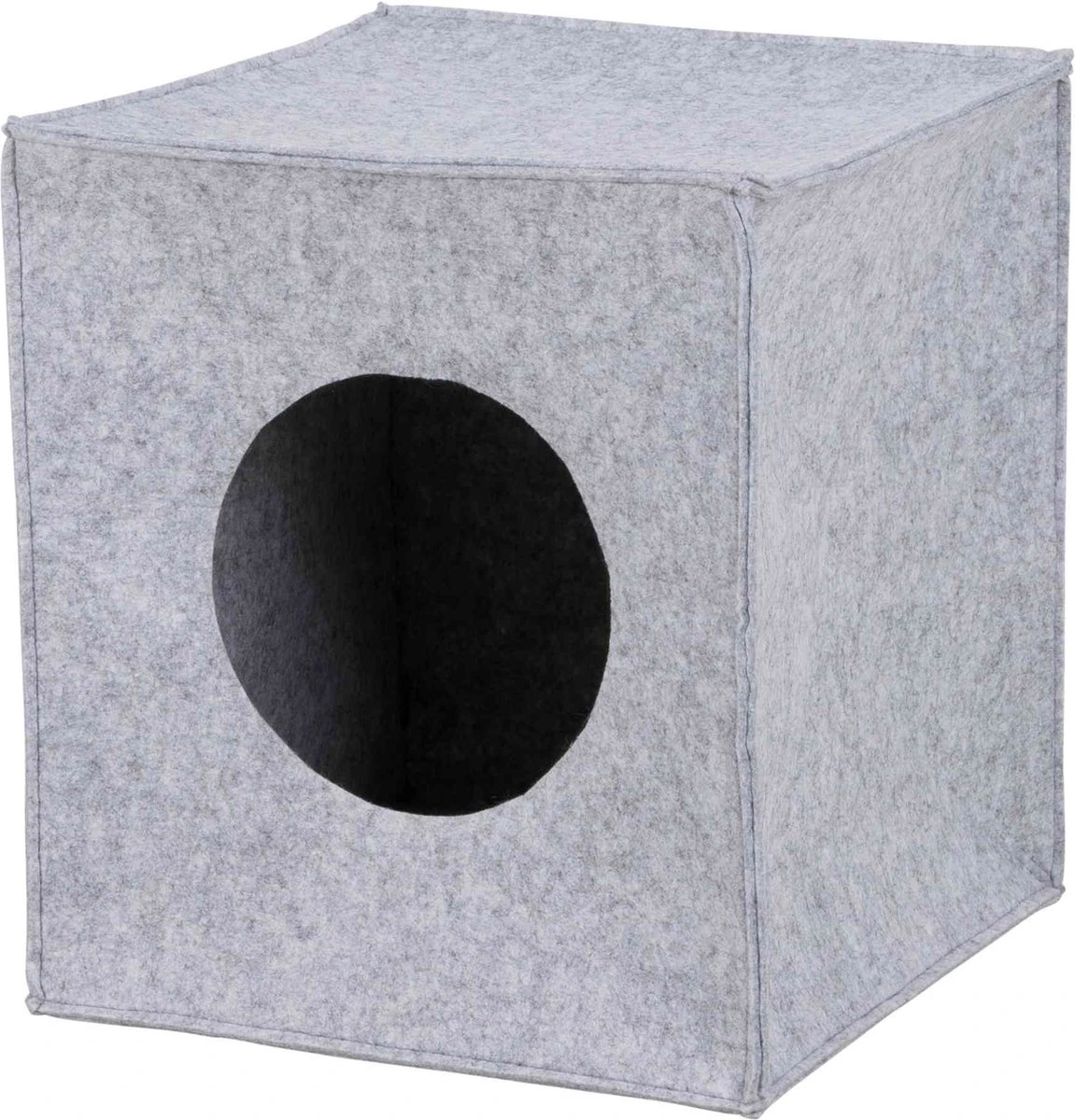 Trixie Kattenmand Iglo Anton Grijs - 33X33X37 CM 1 Trixie Kattenmand Iglo Anton Grijs - 33X33X37 CM