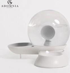 AdomniaGoods - Automatische Katten Voerbak - Antislip Honden Voerbak - Unique Transparant/grijs Design - Altijd Hygiënisch Schoon Water! -Kattenbenodigdheden Winkel 1159x1200 2