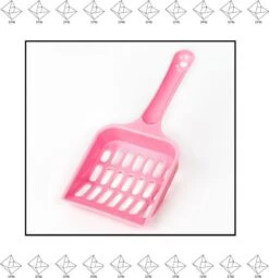 Merkloos EPIN | Kattenbak Schepje | Poep Schep | 20 CM | Roze