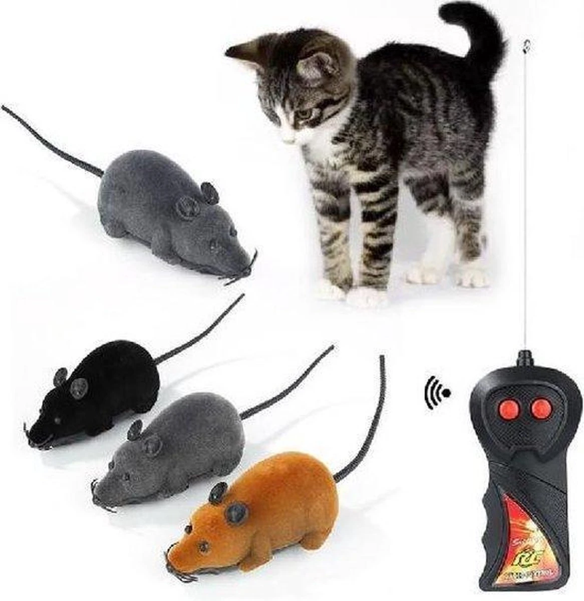 Merkloos Bestuurbare Muis Kat - Kattenspeelgoed - Electronisch - Katten 2 Merkloos Bestuurbare Muis Kat - Kattenspeelgoed - Electronisch - Katten - Afbeelding 2