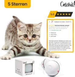 Catchit!® Interactieve Zelfrollende Bal Katten - Kattenspeeltjes - Inclusief USB Kabel En Staartjes - Kattenspeelgoed - Smart - Grijs 9 Catchit!® Interactieve Zelfrollende Bal Katten - Kattenspeeltjes - Inclusief USB Kabel En Staartjes - Kattenspeelgoed - Smart - Grijs -Kattenbenodigdheden Winkel 1171x1200 3