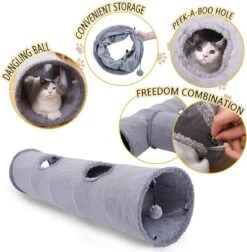 Bonbox Shop - Kattentunnel - 130 CM - Katten Speelgoed - Kitten - Spelen- Speeltunnel - Speelgoed Voor Katten -Kattenbenodigdheden Winkel 1174x1200 1
