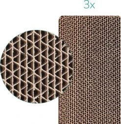 Navaris Kartonnen Krabplanken Voor Katten - Krabkarton Set Van 3 Stuks - 3 Krabmatten - Katten Karton Voor Ontspanning En Spelen -Kattenbenodigdheden Winkel 1175x1200 5