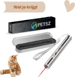 Laserpen - Kattenspeeltjes - Zaklamp - Kat - Laser - Kattenspeelgoed - RVS Opbergblikje -Kattenbenodigdheden Winkel 1183x1200 2