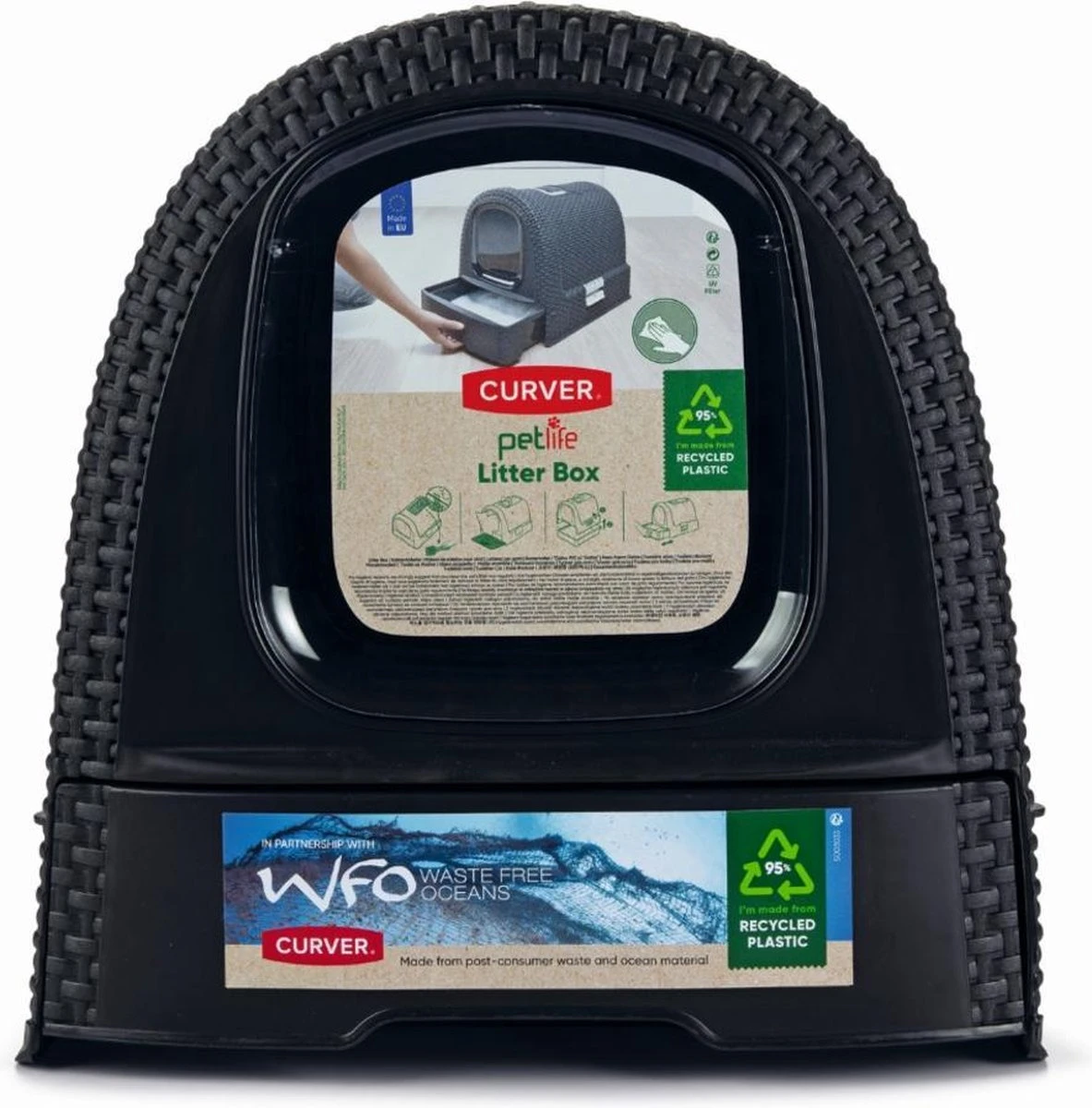 Curver Kattenbak - Antraciet - 51 X 38,5 X 39,5 Cm 8 Curver Kattenbak - Antraciet - 51 X 38,5 X 39,5 Cm - Afbeelding 8