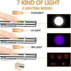 USB Laserpen-7 In 1- Kattenspeelgoed-rode Laser- Fluwelen Opbergzakje- LED- UV Licht- USB Oplaadbaar- Laserlampje- Nieuw Model 2020 -Kattenbenodigdheden Winkel 1185x1200 2