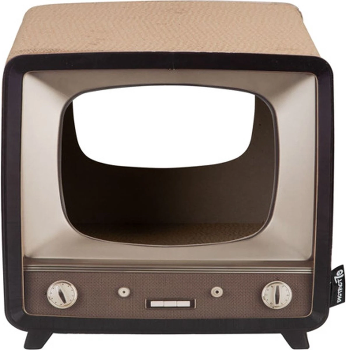 District 70 TELLY - Retro TV Krabmeubel - Instagrammable Kartonnen TV Voor Katten - 39 X 27 X 37 Cm 11 District 70 TELLY - Retro TV Krabmeubel - Instagrammable Kartonnen TV Voor Katten - 39 X 27 X 37 Cm - Afbeelding 11
