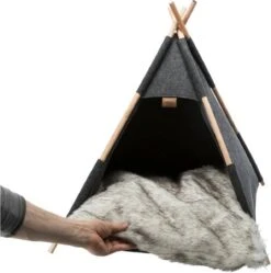 TRIXIE Huisdierengrot Tipi 55x65x55 Cm Vilt -Kattenbenodigdheden Winkel 1189x1200 4