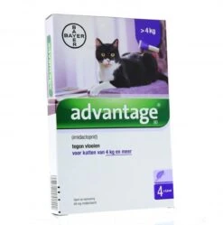 Advantage 80 Vlooiendruppelsl Kat Vanaf 4 Kg - 4 Pipetten -Kattenbenodigdheden Winkel 1190x1200