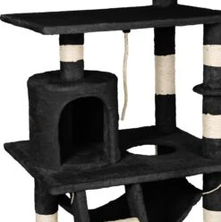 TecTake Stokely - Zwart - Krabpaal - 141 Cm -Kattenbenodigdheden Winkel 1195x1200 11