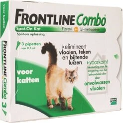 Frontline Combo Anti Vlooienmiddel En Tekenmiddel Kat - 3 Pipetten -Kattenbenodigdheden Winkel 1196x1200