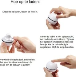 Catchit!® Interactieve Zelfrollende Bal Katten - Kattenspeeltjes - Inclusief USB Kabel En Staartjes - Kattenspeelgoed - Smart - Grijs 11 Catchit!® Interactieve Zelfrollende Bal Katten - Kattenspeeltjes - Inclusief USB Kabel En Staartjes - Kattenspeelgoed - Smart - Grijs -Kattenbenodigdheden Winkel 1197x1200 4