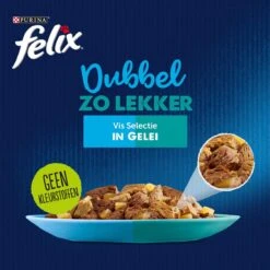 Felix Dubbel Zo Lekker Vis Selectie In Gelei - Katten Natvoer - 48 X 85g -Kattenbenodigdheden Winkel 1198x1200 3