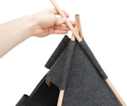 TRIXIE Huisdierengrot Tipi 55x65x55 Cm Vilt -Kattenbenodigdheden Winkel 1200x1002