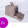Adori Kattentoilet Rattan 69x42x41 Cm - Kattenbak - 2 X Taupe