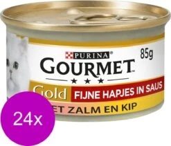 Gourmet Gold Fijne Hapjes - Kattenvoer Natvoer - Zalm & Kip - 24 X 85 Gr 18 Gourmet Gold Fijne Hapjes - Kattenvoer Natvoer - Zalm & Kip - 24 X 85 Gr -Kattenbenodigdheden Winkel 1200x1025 1