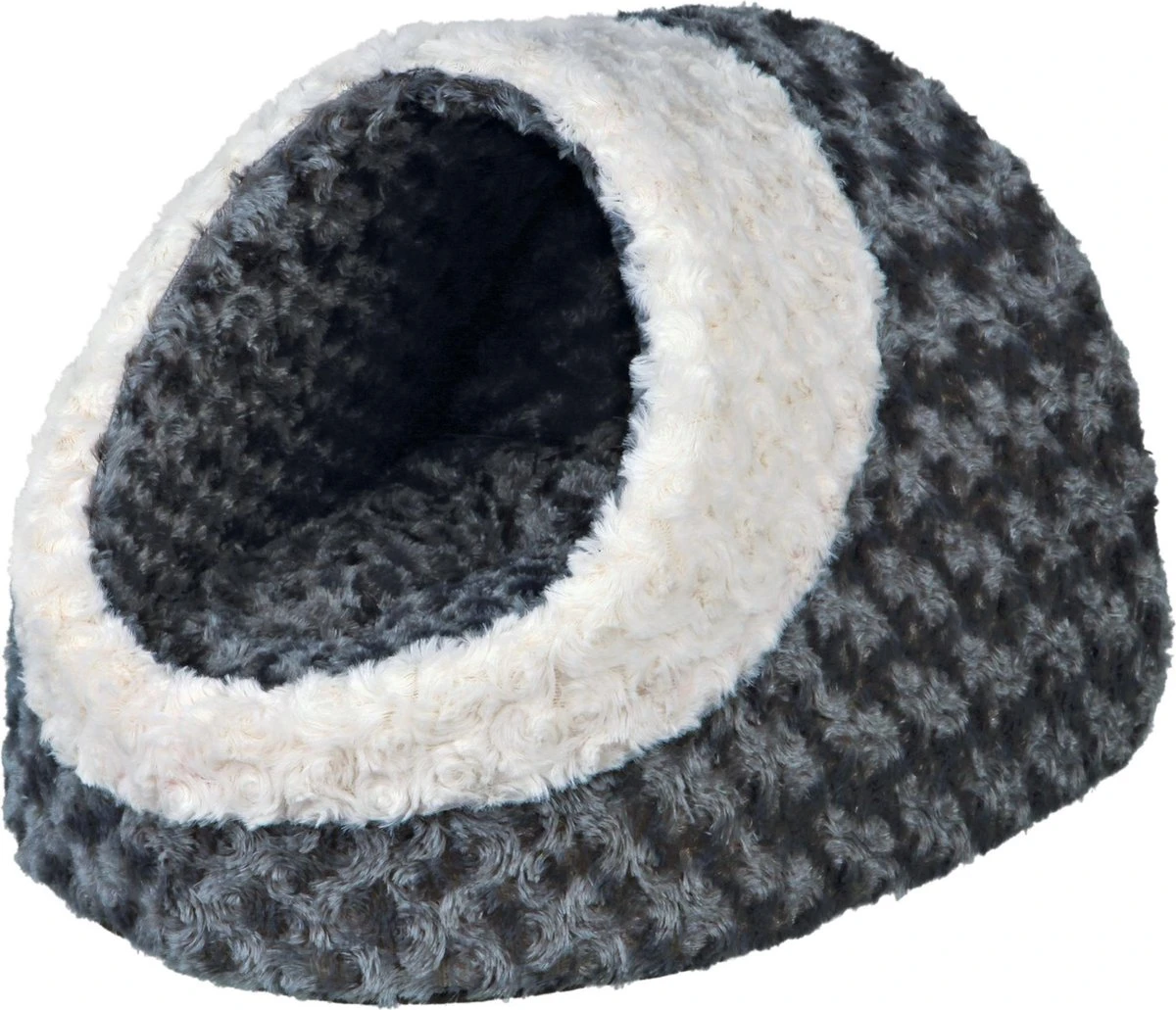 Trixie Kattenmand Iglo Kaline Grijs / Creme - 41X35X26 CM 2 Trixie Kattenmand Iglo Kaline Grijs / Creme - 41X35X26 CM - Afbeelding 2