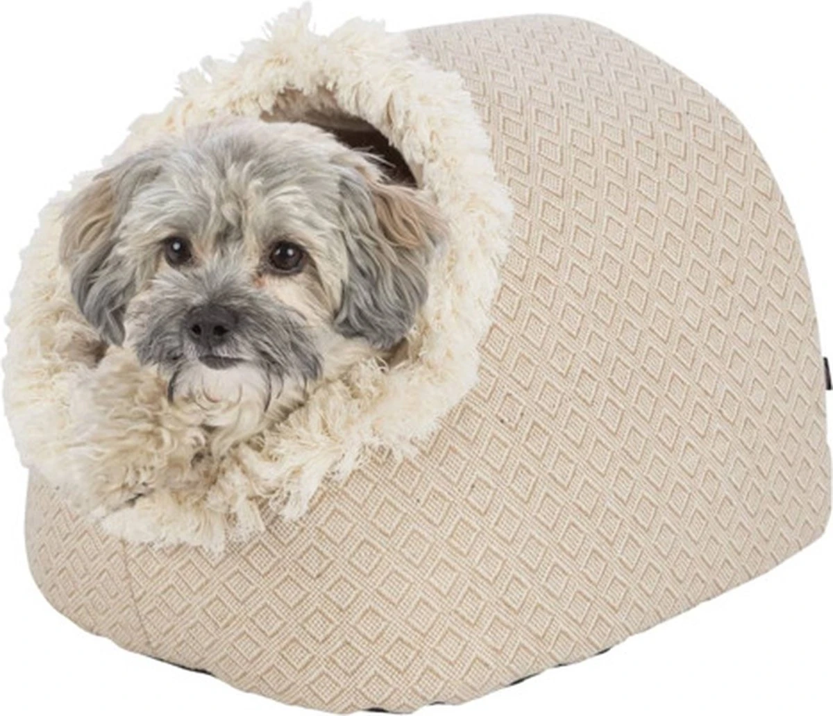 Trixie Kattenmand Iglo Boho Beige - 35X41X26 CM 2 Trixie Kattenmand Iglo Boho Beige - 35X41X26 CM - Afbeelding 2