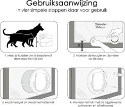 Kattenluik Voor Deur - Rond - Met Lock Functie 19x 19cm - Wit - Deurluik Voor Kat - Huisdierluik 11 Kattenluik Voor Deur - Rond - Met Lock Functie 19x 19cm - Wit - Deurluik Voor Kat - Huisdierluik -Kattenbenodigdheden Winkel 1200x1032 3