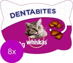 Whiskas Dentabites Kattensnoepjes - Kip - 8 X 40g -Kattenbenodigdheden Winkel 1200x1044 1