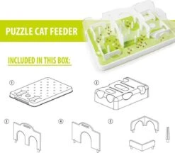 Cas & Lux Modulaire Puzzel Voederbak Voor Katten - Anti Schrokbak Kat - Inclusief 3 Verschillende Standen - Stijlvol Design - Voerpuzzel Kat - Slowfeeder - Kattenspeeltjes - Puzzel Kat - Anti Schrok -Kattenbenodigdheden Winkel 1200x1047 4