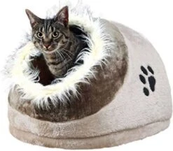 Trixie Kattenmand Iglo Minou Beige / Bruin - 41X35X26 CM -Kattenbenodigdheden Winkel 1200x1048 1
