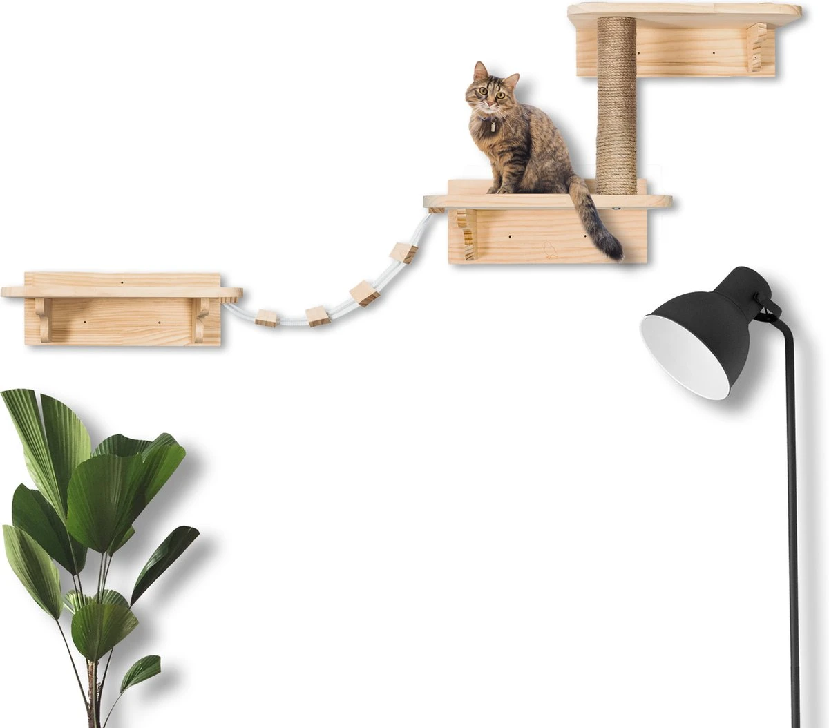 Katten Klimmuur - Complete Set - Krabpaal - Huisje - Ladders - Plateaus - Katten Klim Wand - Krabpaal Muur - Klimmuur Kat - Krabpaal Voor Grote Katten - Klimwand 5 Katten Klimmuur - Complete Set - Krabpaal - Huisje - Ladders - Plateaus - Katten Klim Wand - Krabpaal Muur - Klimmuur Kat - Krabpaal Voor Grote Katten - Klimwand - Afbeelding 5