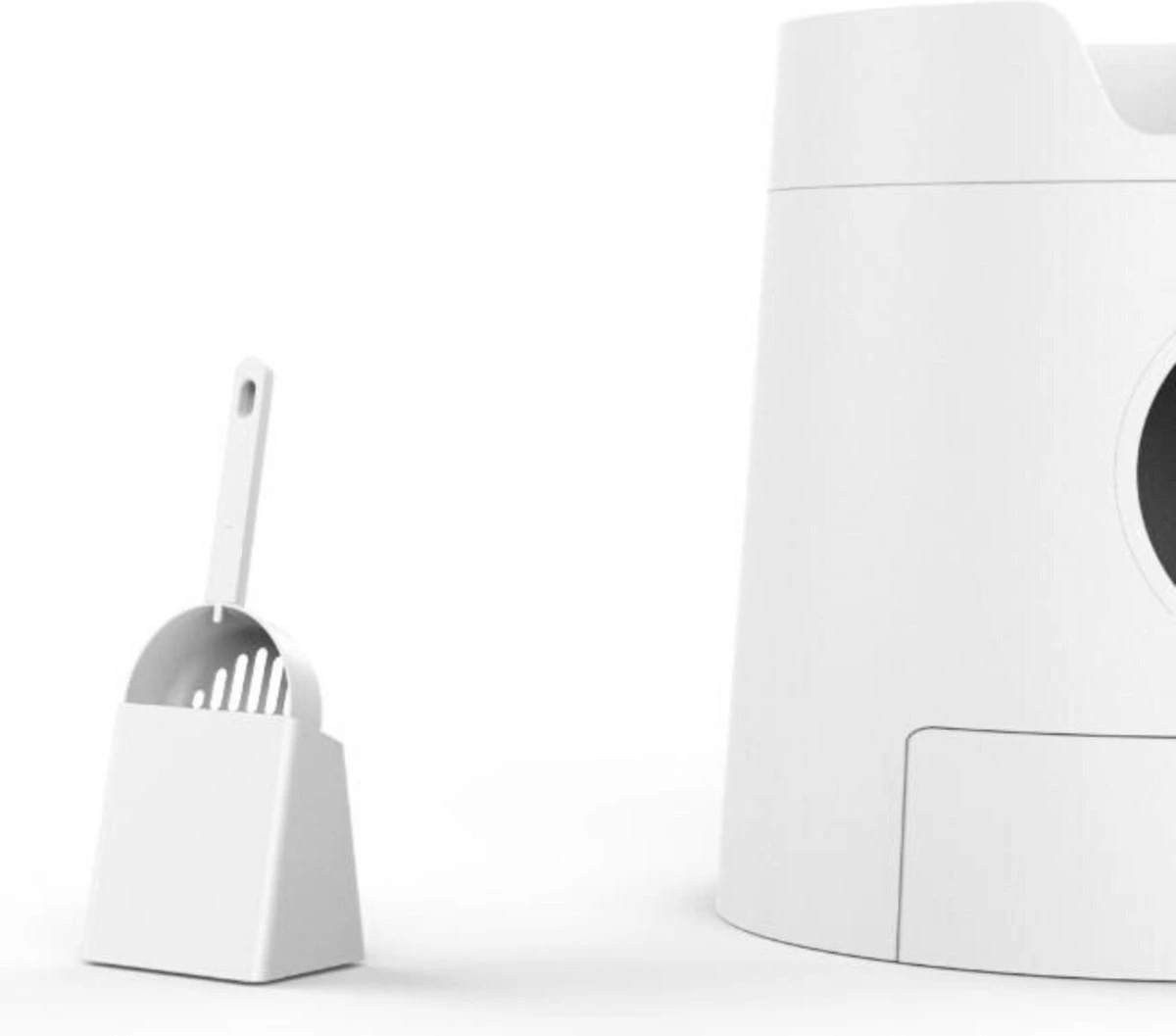 A Sunny Day Kattenbak Met Lade, Bedje En Krabplank - Inclusief Schepje - Design Kattenbak - Wit - Dichte Kattenbak - Kattenbak Gesloten 3 A Sunny Day Kattenbak Met Lade, Bedje En Krabplank - Inclusief Schepje - Design Kattenbak - Wit - Dichte Kattenbak - Kattenbak Gesloten - Afbeelding 3