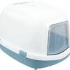Trixie Kattenbak Primo Xxl Top Met Kap Blauw / Wit - 71X56X47 CM