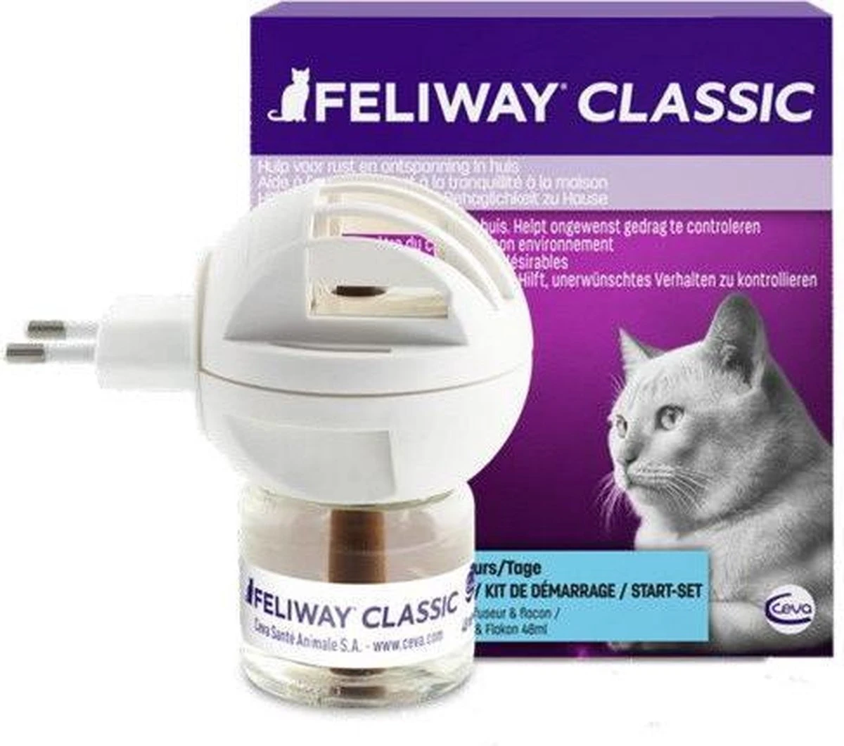 Feliway Classic - Startset - 1 Verdamper + 1 Vulling 48ml - Anti-stress Voor Kat 12 Feliway Classic - Startset - 1 Verdamper + 1 Vulling 48ml - Anti-stress Voor Kat - Afbeelding 12