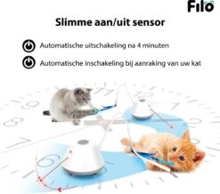 Filo Elektrisch Rijdend Kattenspeelgoed Met Laser - Rijdend Kattenspeeltje - Automatisch Interactief Speelgoed Katten - Kattencadeaus - Elektronisch Speelgoed Kittens - Kat - Kitten - Laserspeelgoed - Kado 12 Filo Elektrisch Rijdend Kattenspeelgoed Met Laser - Rijdend Kattenspeeltje - Automatisch Interactief Speelgoed Katten - Kattencadeaus - Elektronisch Speelgoed Kittens - Kat - Kitten - Laserspeelgoed - Kado -Kattenbenodigdheden Winkel 1200x1061 4