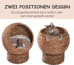 PawHut Kattenmand Rotan Kattennest Kattenbed Met Kussen Huisdierbed Bruin D30-104 17 PawHut Kattenmand Rotan Kattennest Kattenbed Met Kussen Huisdierbed Bruin D30-104 -Kattenbenodigdheden Winkel 1200x1062